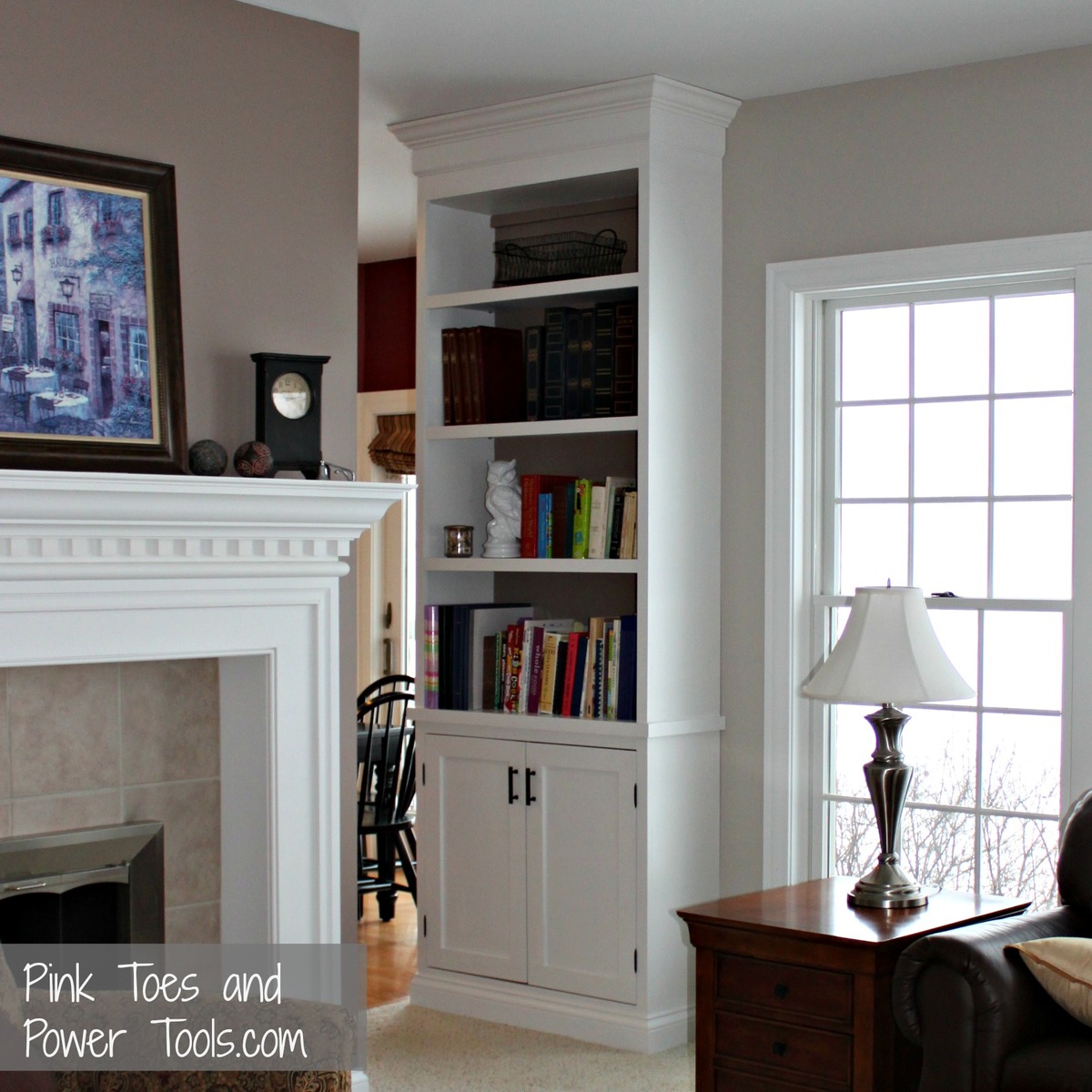 Built In Cabinet and Bookshelf Ana White
