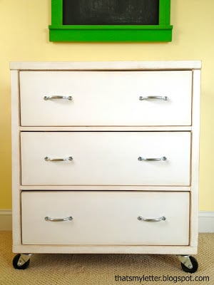 Three Drawer Rolling Dresser Ana White