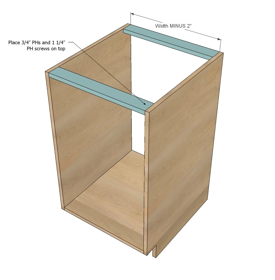 Face Frame Base Kitchen Cabinet Carcass | Ana White