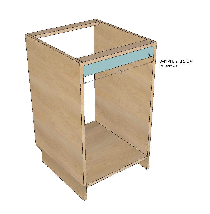 Face Frame Base Kitchen Cabinet Carcass | Ana White