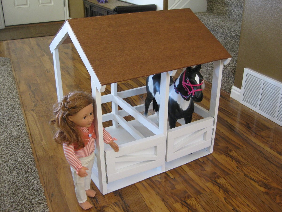 free plans American girl horse stable