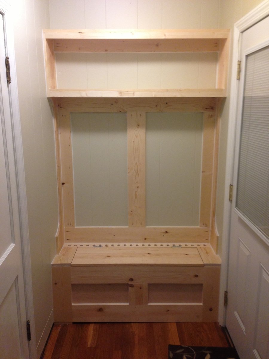 Built In Hall Tree Heated Ana White