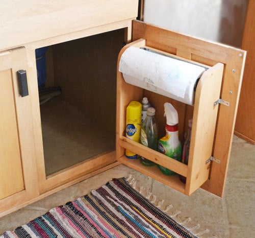 Kitchen Cabinet Door Organizer Paper