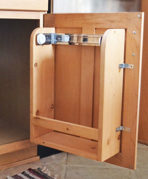 Hang paper towels inside cabinet with command strips  Kitchen paper towel, Paper  towel holder, Kitchen paper