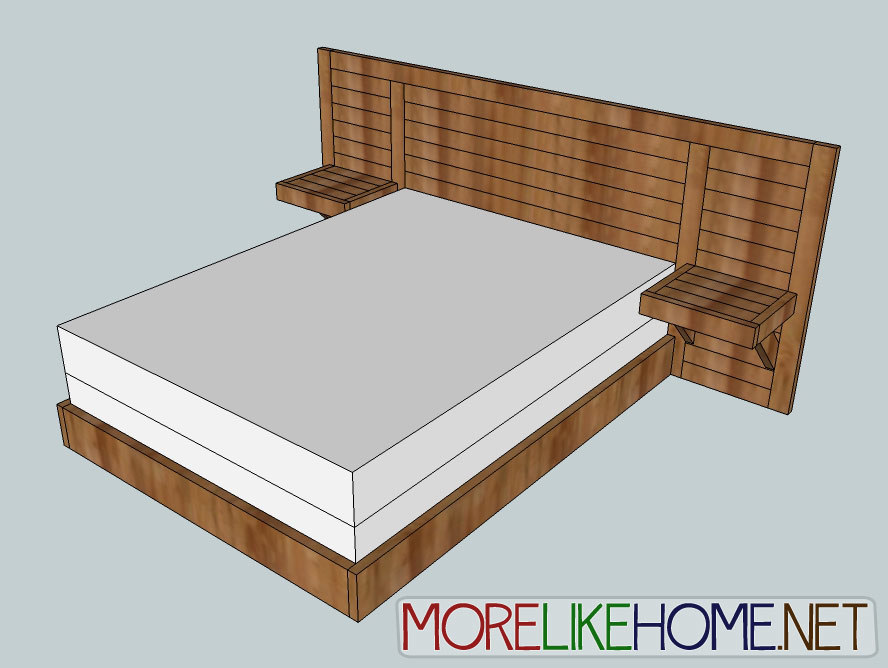 2x4 simple modern bed