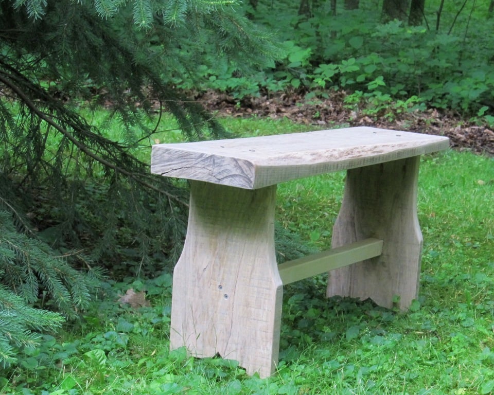 One board bench