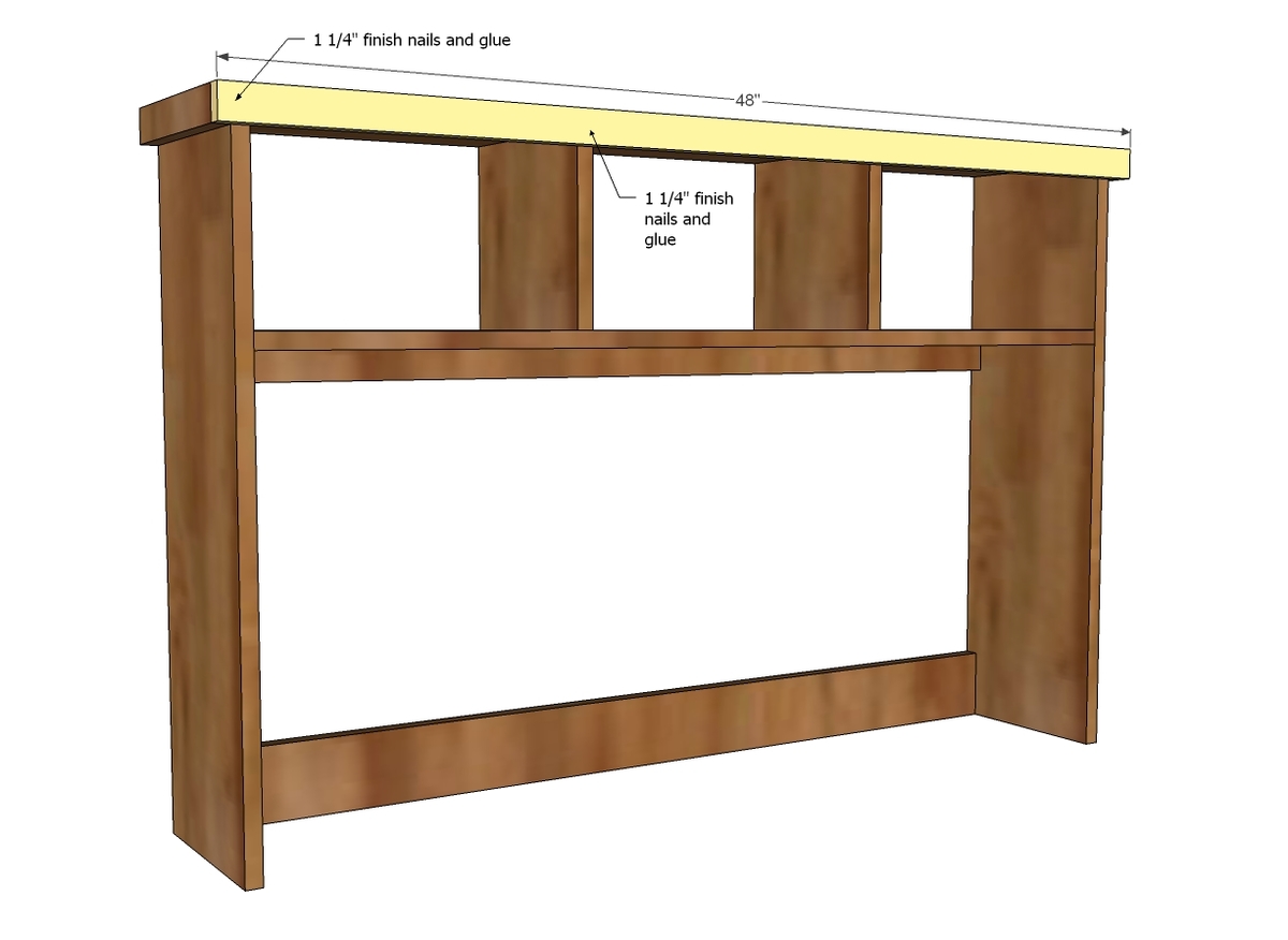 Schoolhouse Desk Hutch Ana White, Plans To Build A Desk Hutch