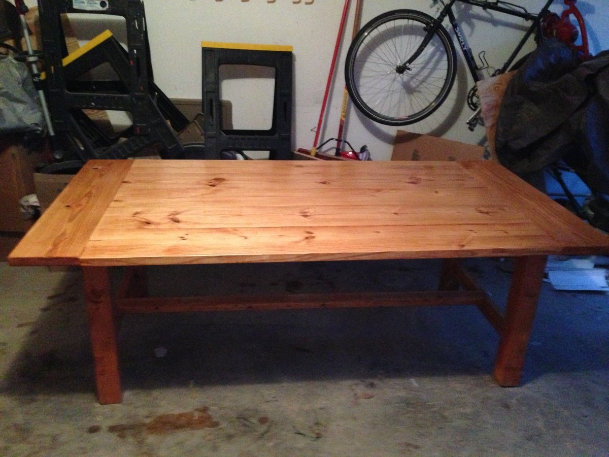 Modern Farmhouse Dining Room table with 2x4 chairs Ana White