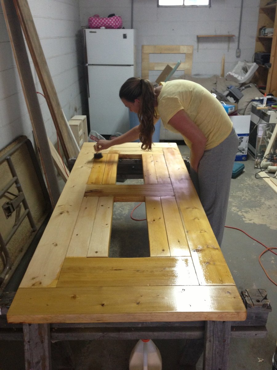 Modified PATIO TABLE WITH BUILT-IN BEER/WINE COOLERS Ana ...