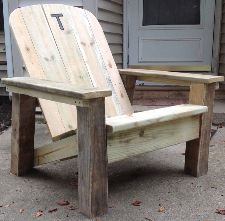 Reclaimed lumber Adirondack chair Ana White