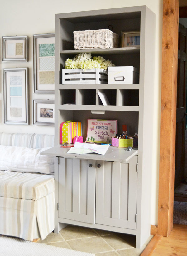 Tall Secretary Cabinet With Mail Slots Ana White