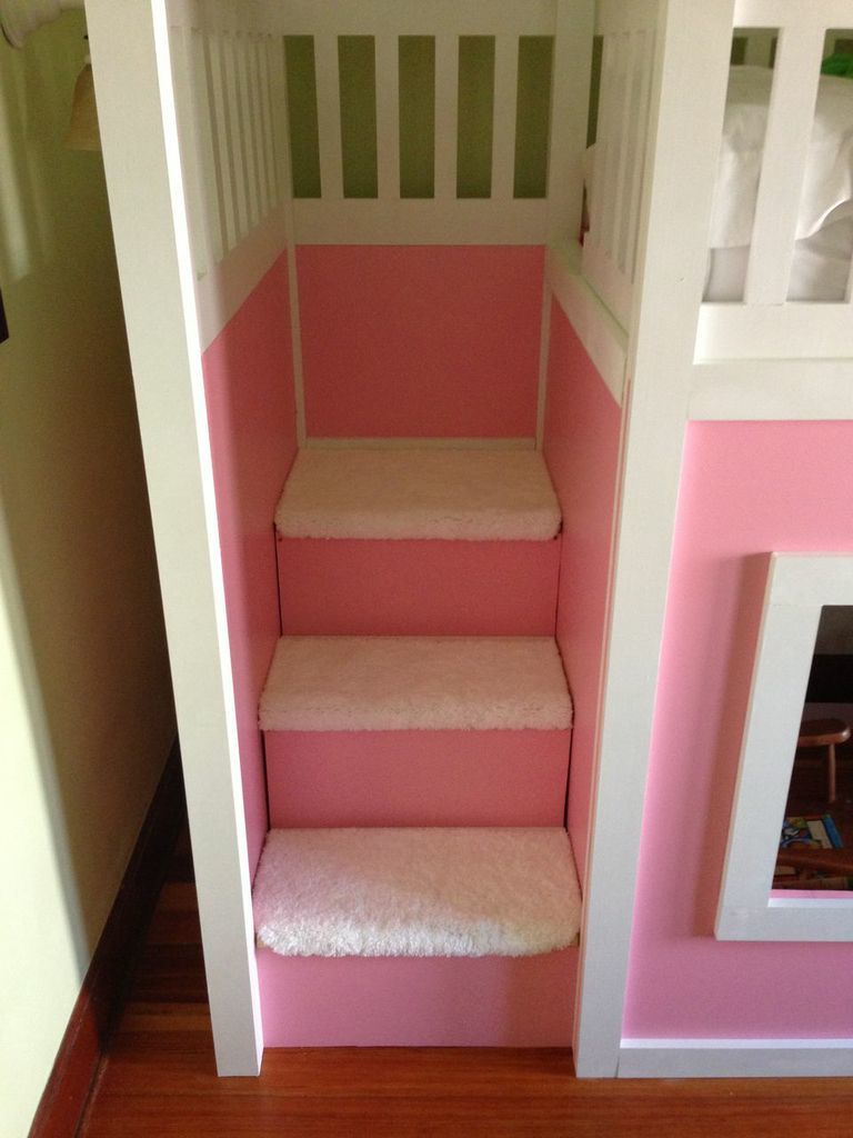 Playhouse loft bed with stairs Ana White