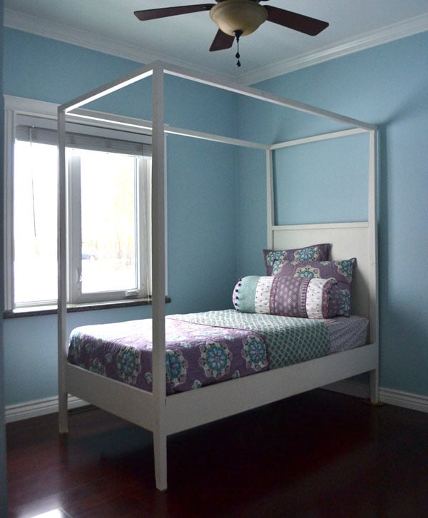 Ana white canopy bed deals