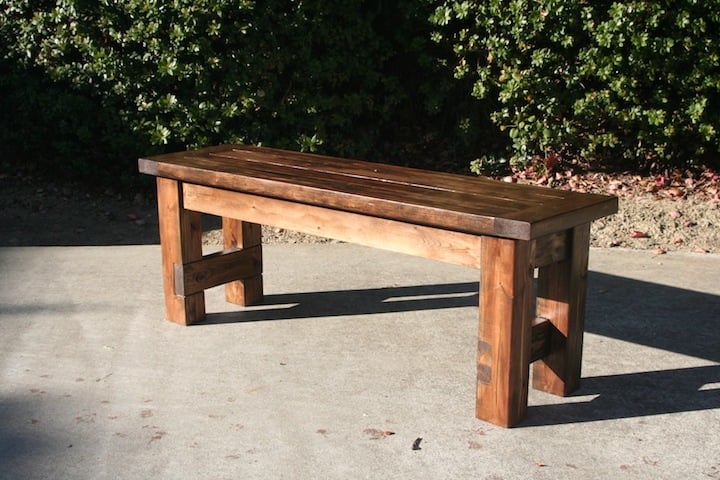 easy farmhouse table bench plans