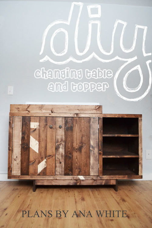 Emerson Changing Table Topper Ana White, How To Build A Baby Changing Table Dresser
