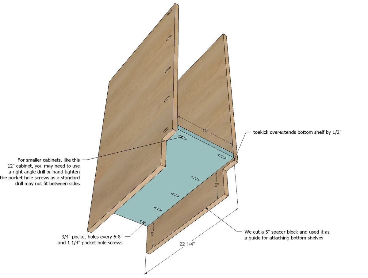 12" Base Cabinet Door/Drawer Combo (Momplex White Kitchen ...