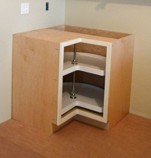 Lazy Susan DIY Garage Storage Cabinet--FREE PLANS!