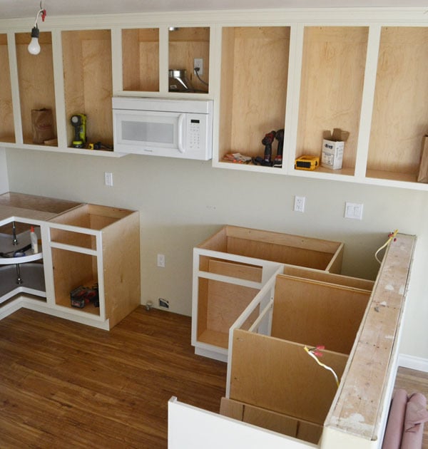 42 Base Blind Corner Cabinet Momplex, How To Build Kitchen Corner Base Cabinets
