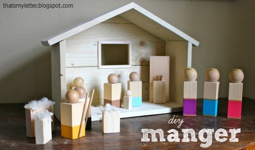 diy manger nativity scene