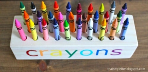 Easy Crayon Organizer Tutorial