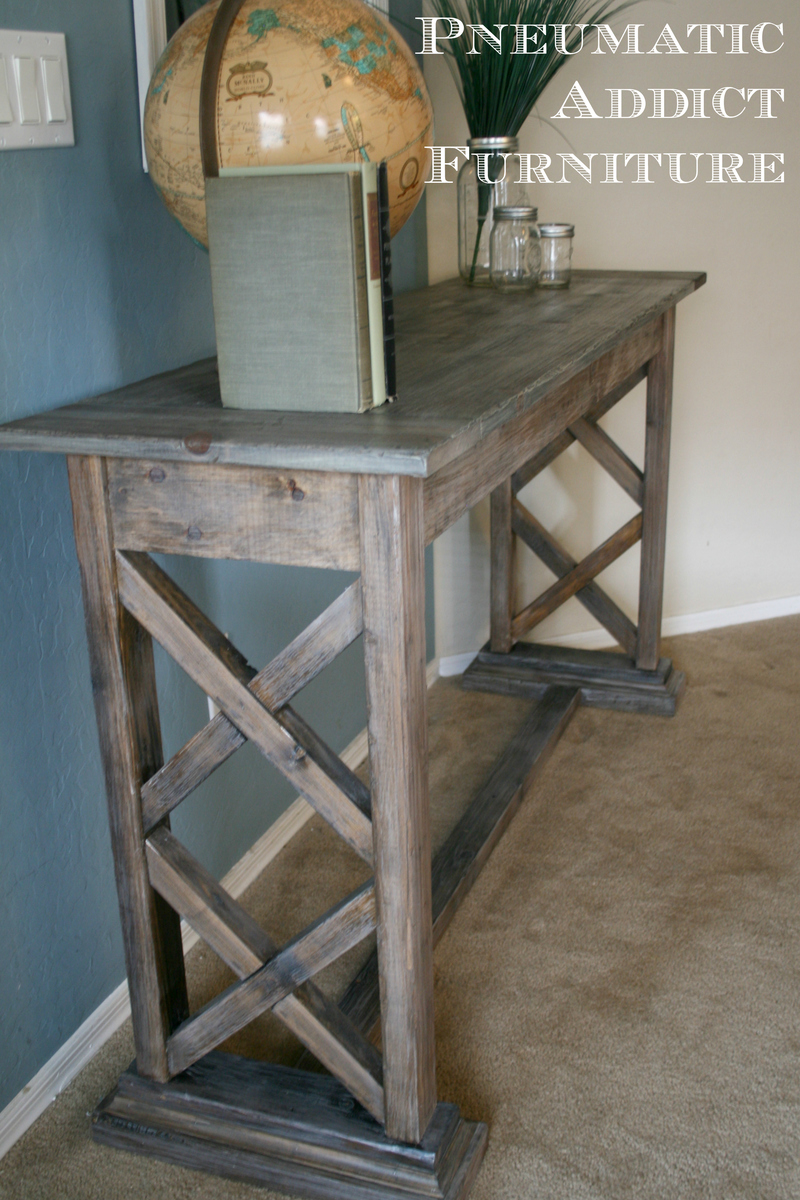 Double x console table discount