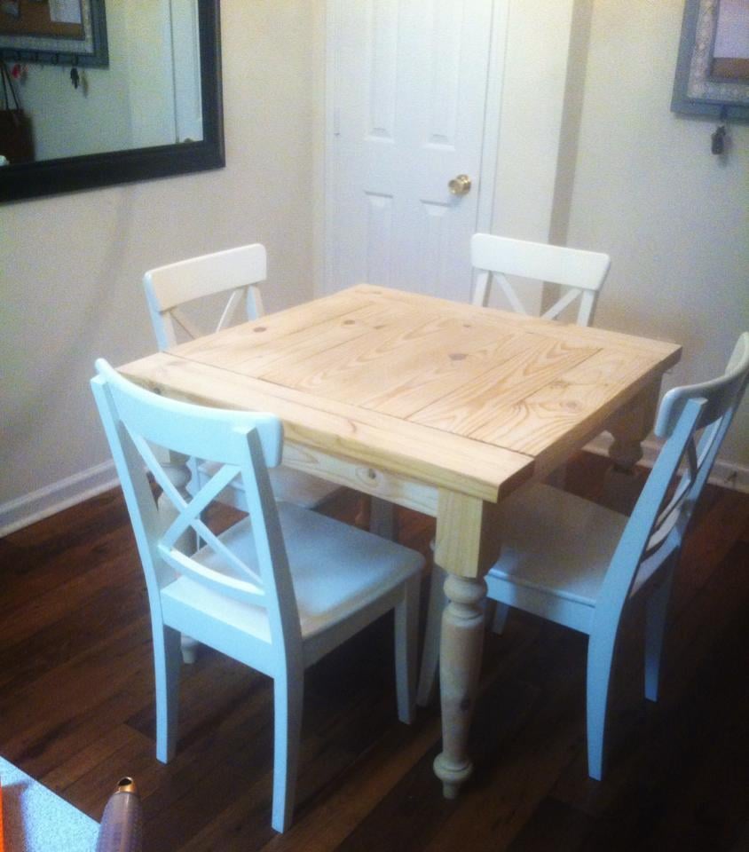 Small square farmhouse kitchen table new arrivals