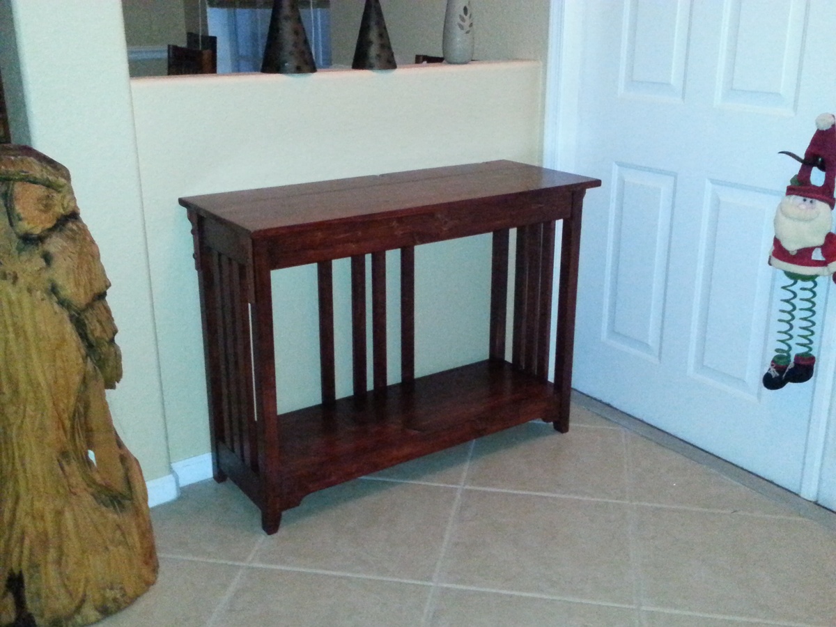 Mission style hall table deals