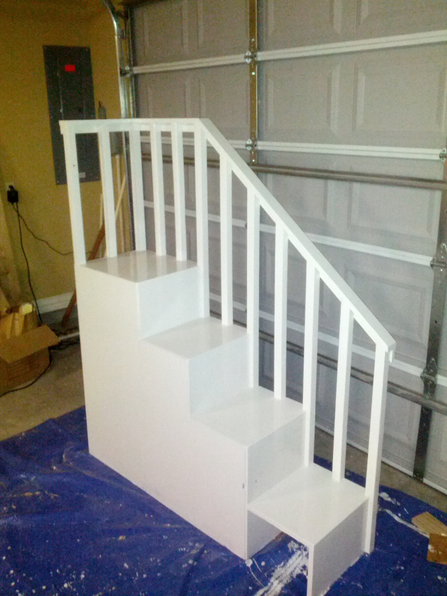 bunk bed storage stairs only