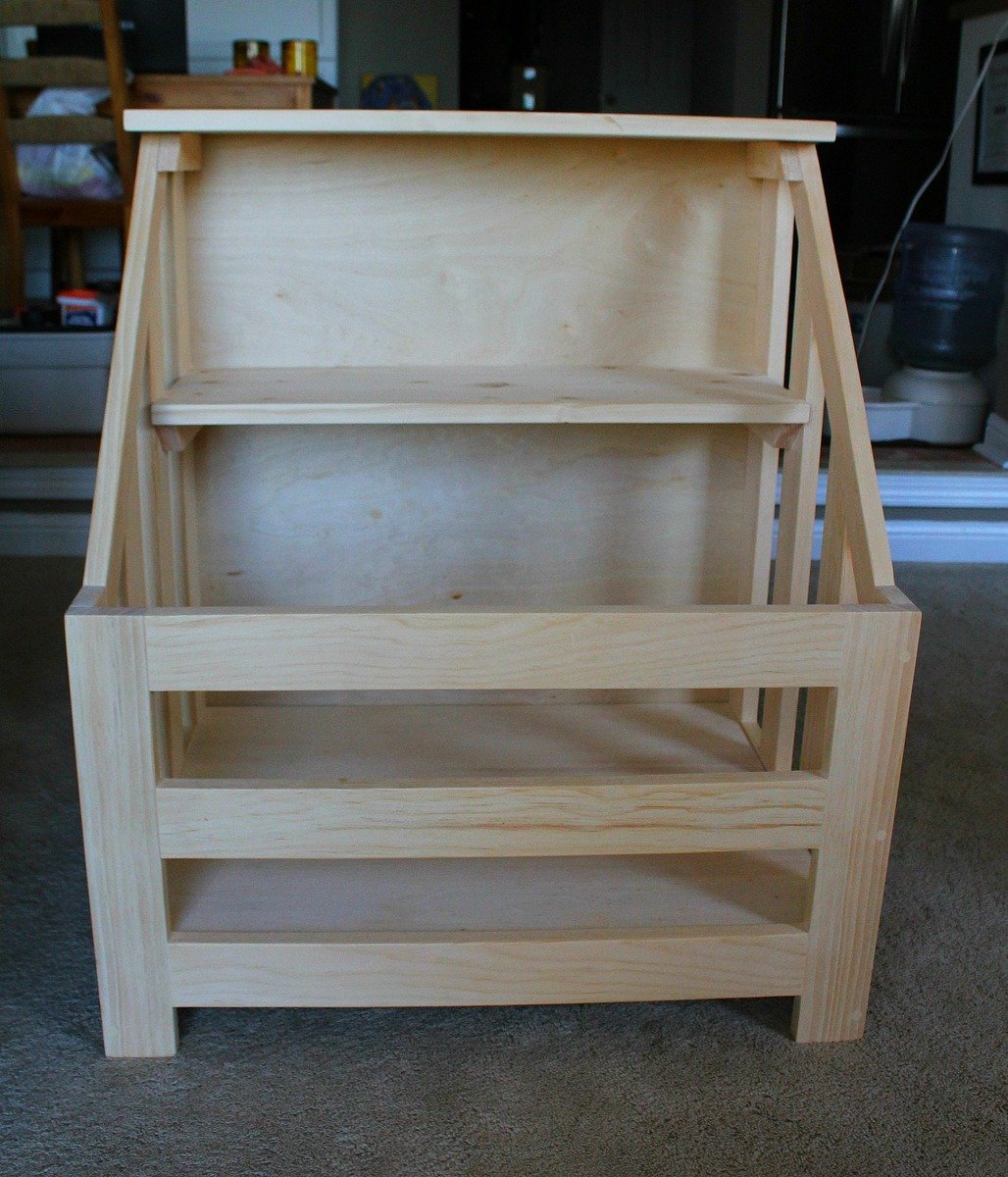 toy box and bookshelf combo