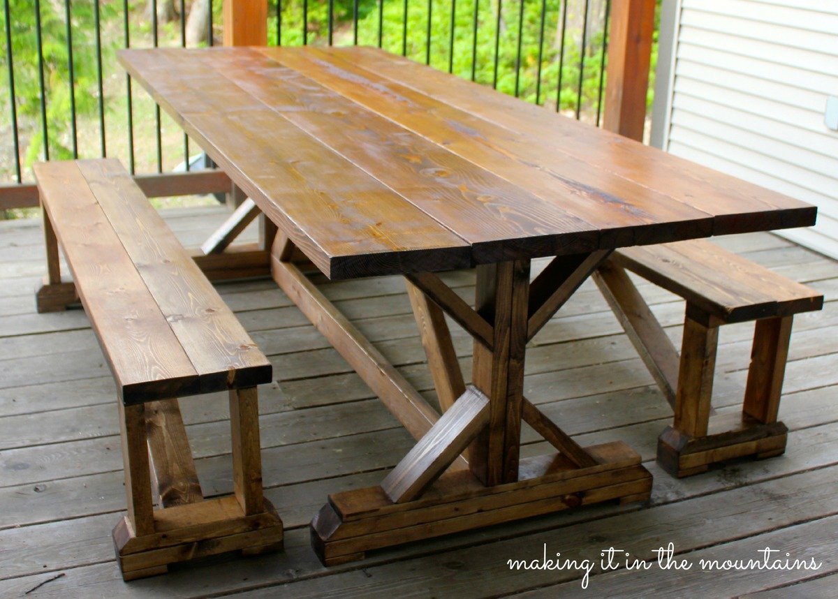 Pottery barn on sale trestle table