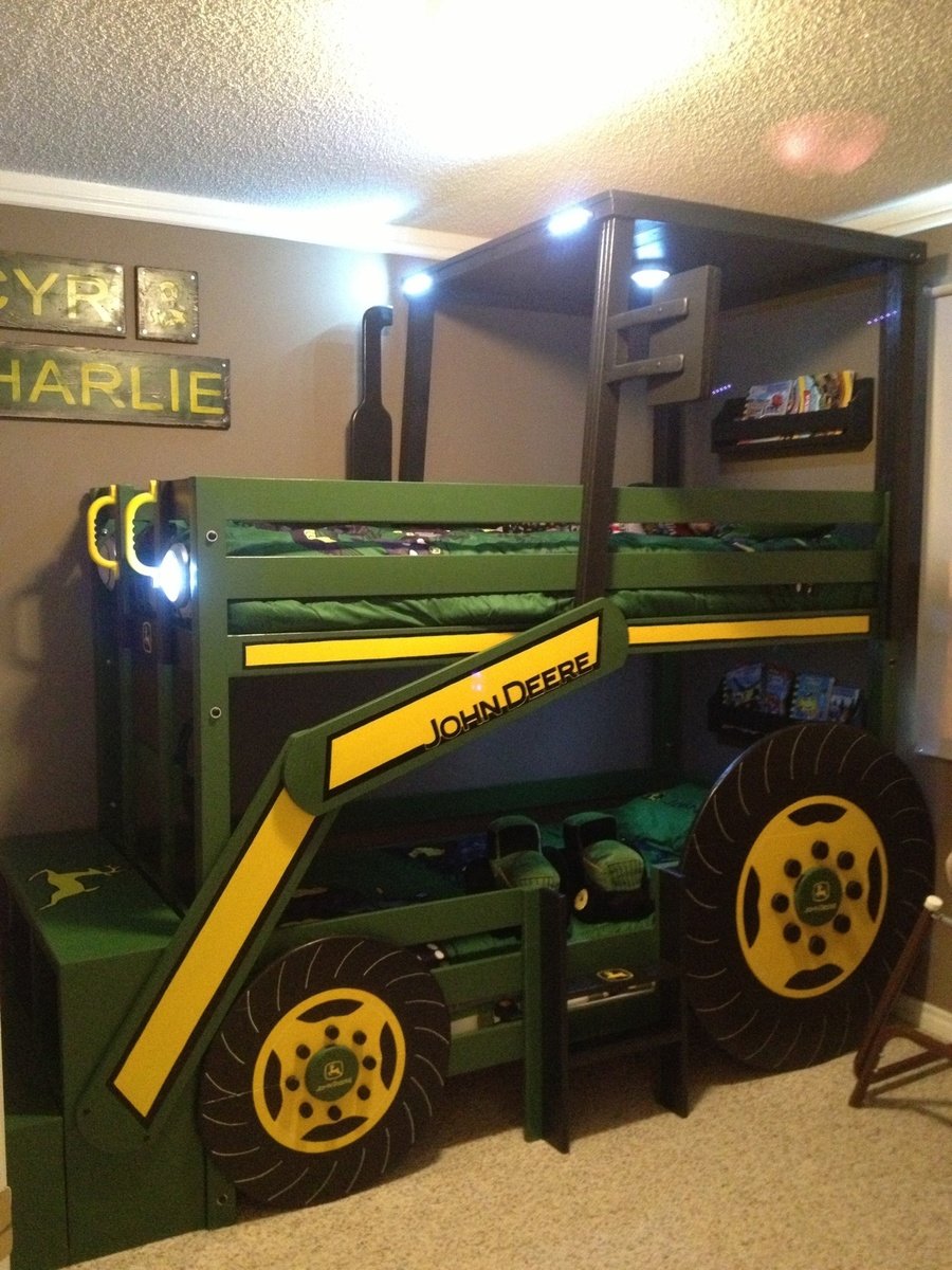 boys tractor bed