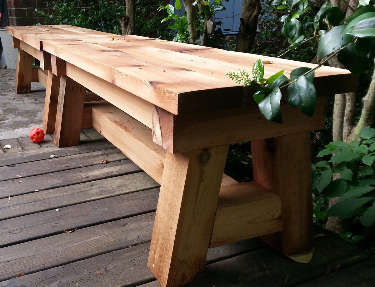 Ana White Cedar Benches - DIY Projects