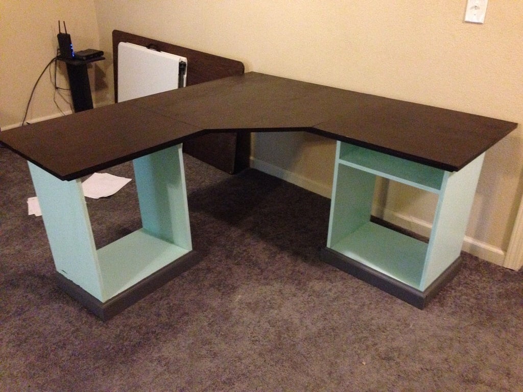 Modular Office L-Shaped Desk Ana White
