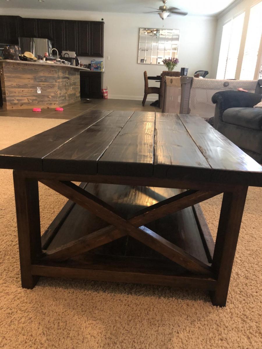 Rustic X Coffee and End Tables Ana White