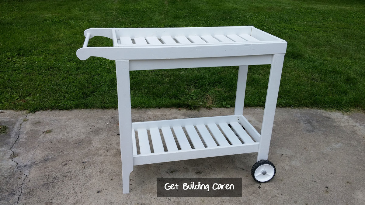 rolling beverage cart diy plans