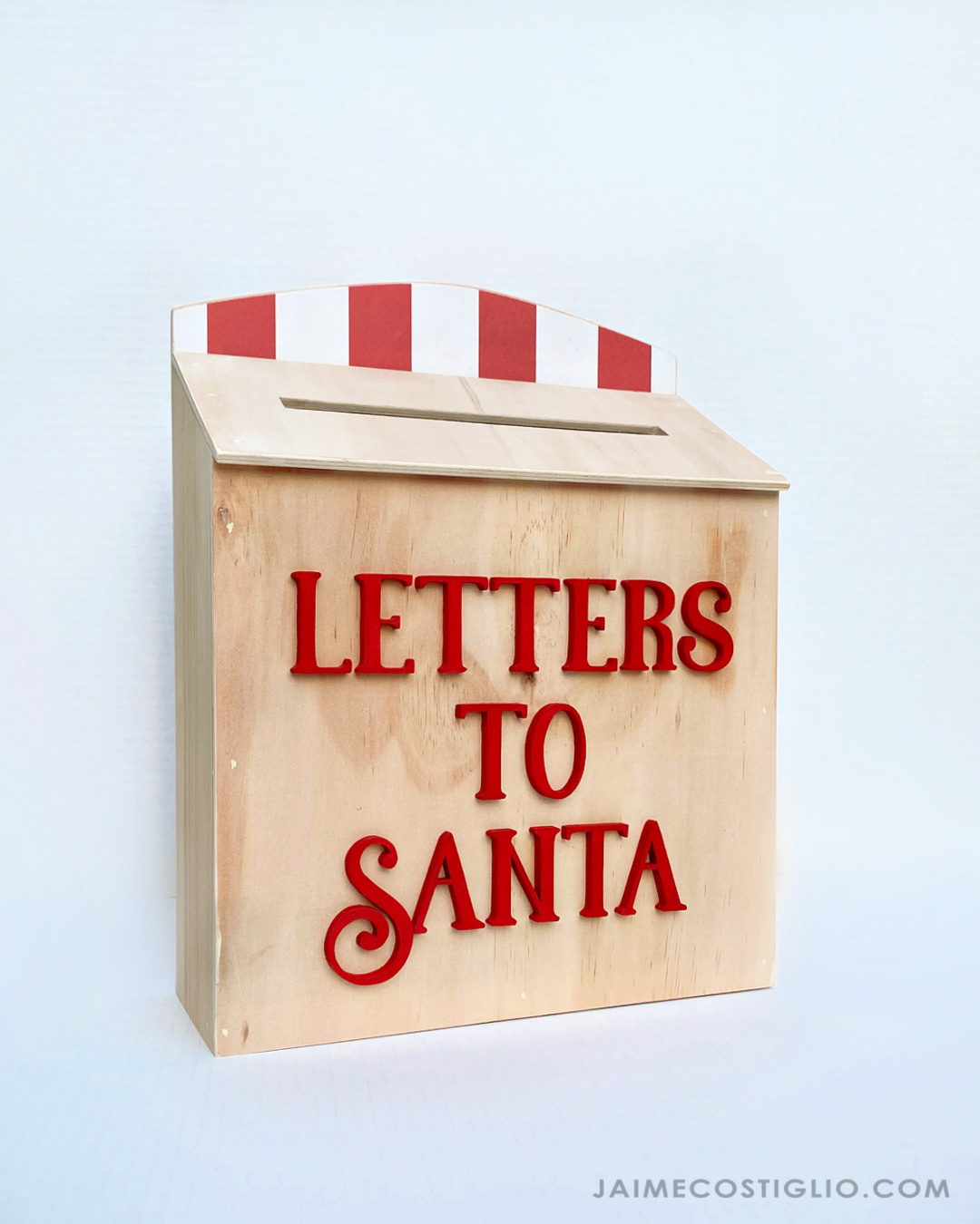 DIY letters to Santa bin