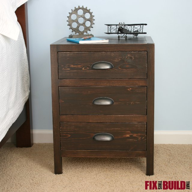 DIY 3 Drawer Nightstand Ana White