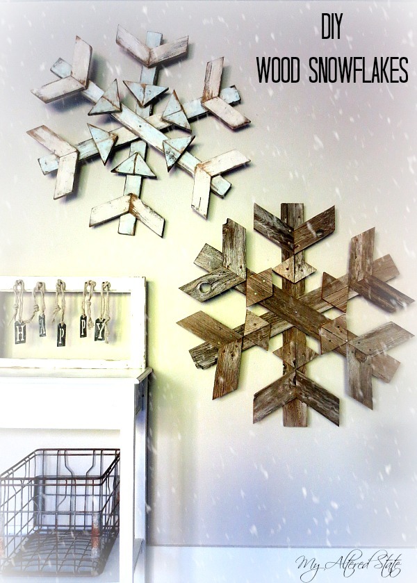 Wooden Snowflake Decor