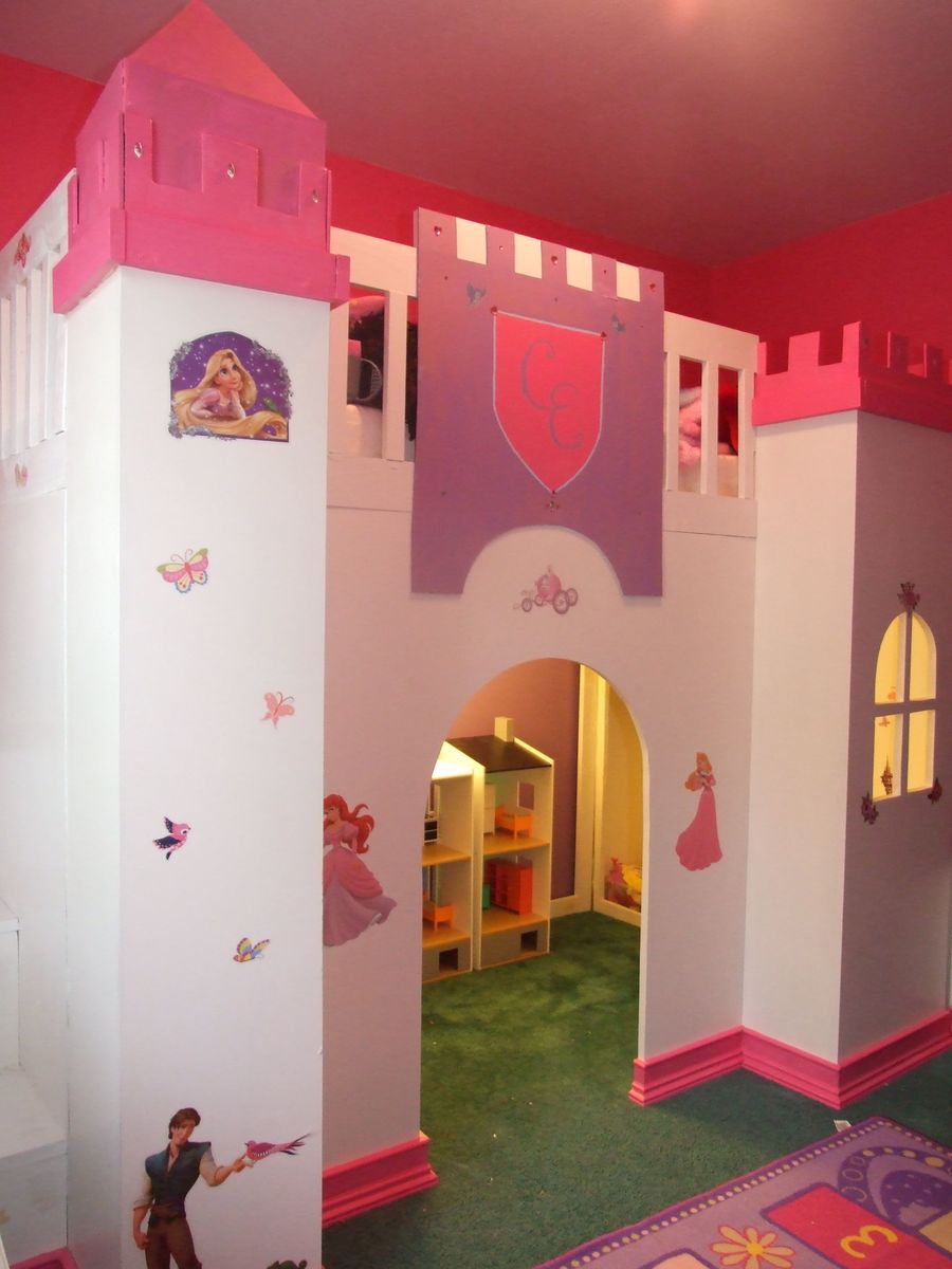 princess castle bed with slide