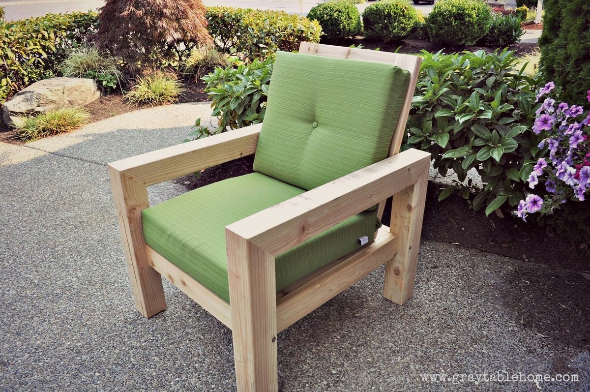 DIY Modern Rustic Outdoor Chair Ana White