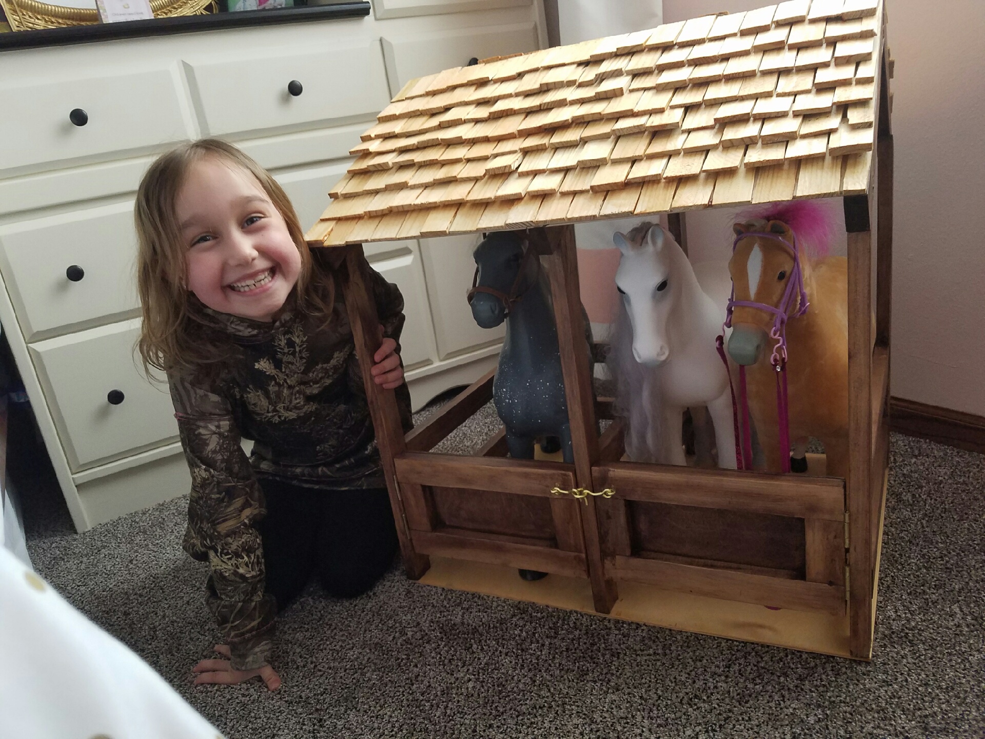 american girl doll horse stable