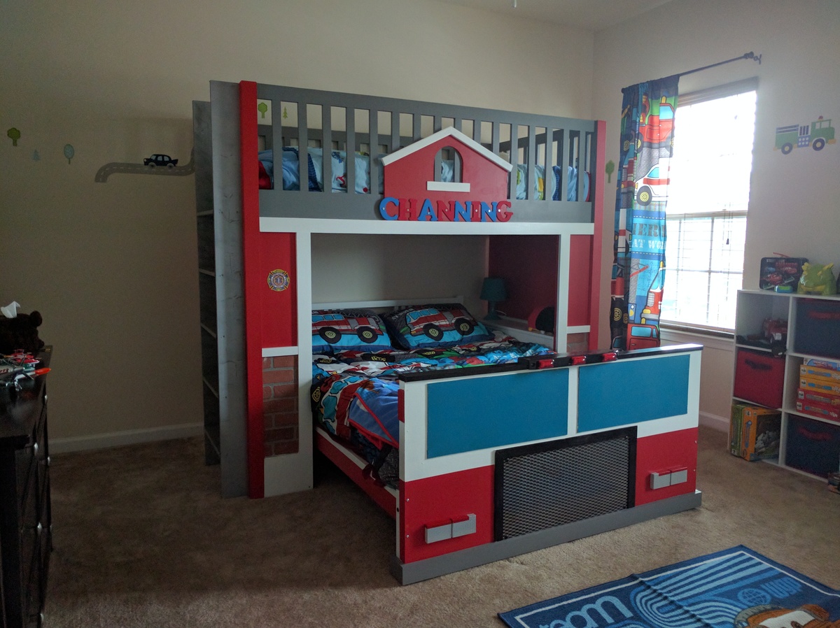 fire engine bunk bed