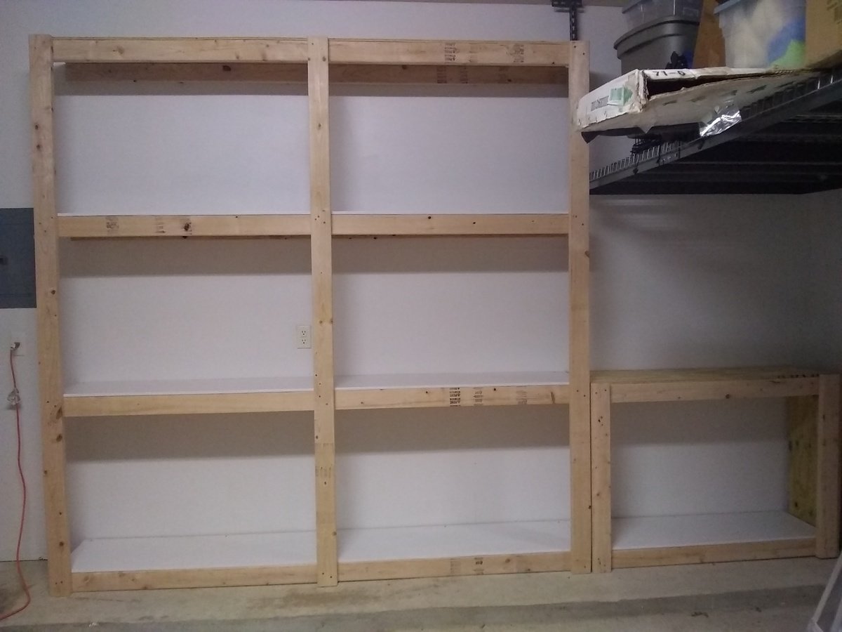 Garage shelves with doors Ana White