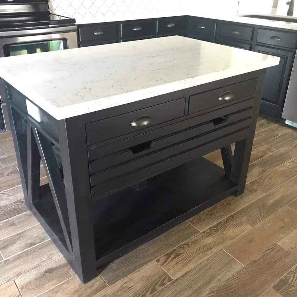 Homemade Diy Kitchen Island Inspired By