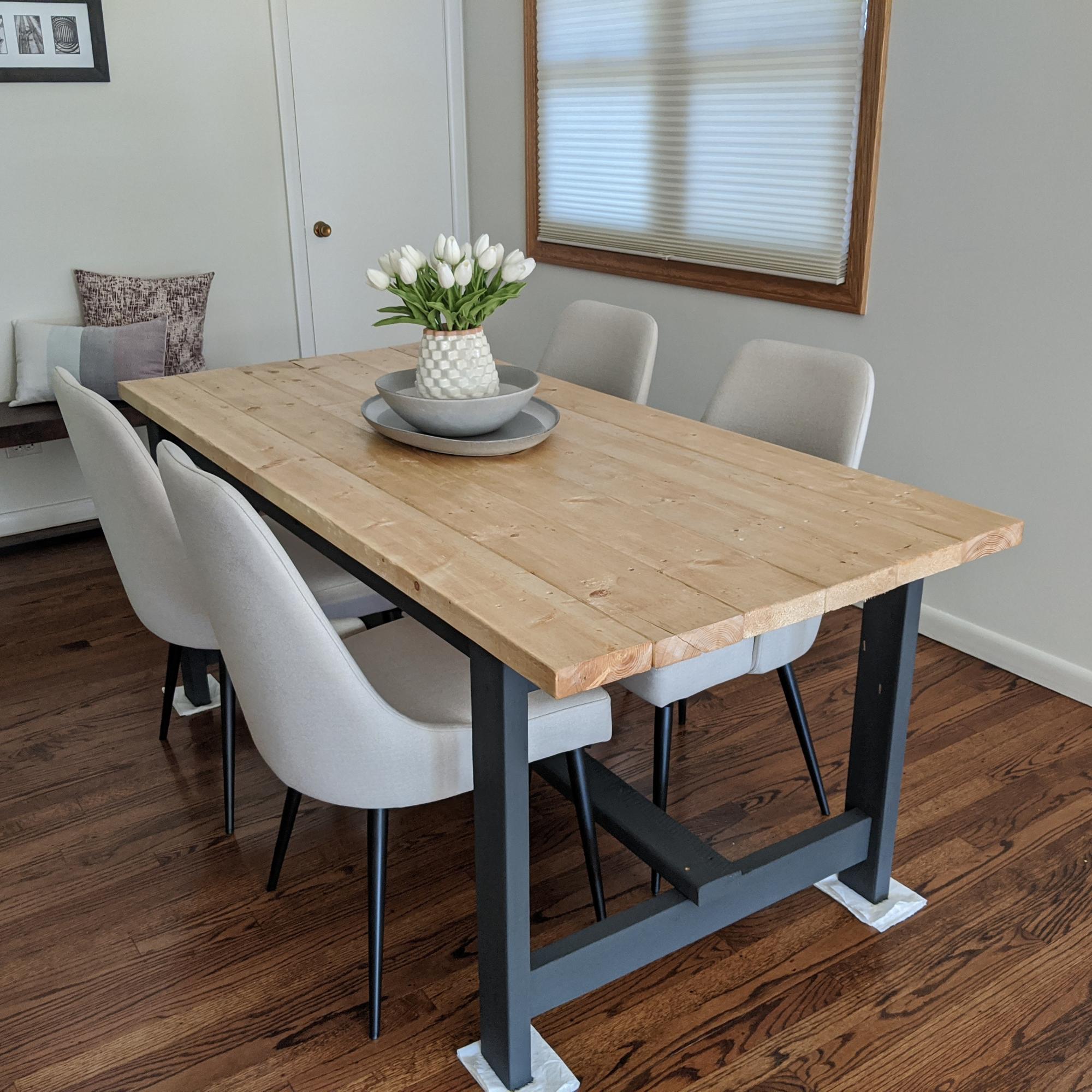 beginner farmhouse table plans 