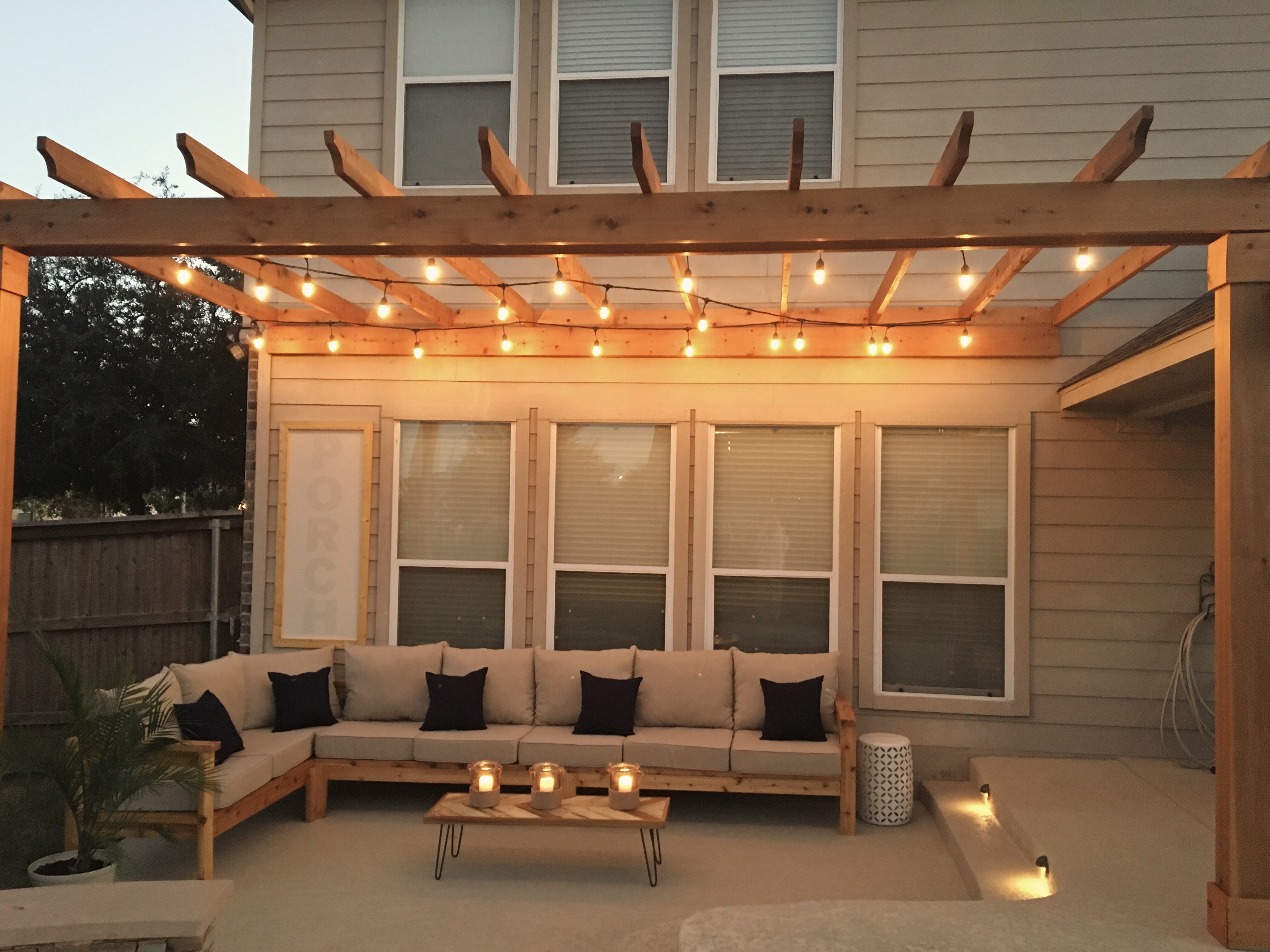 Outdoor Sectional And Pallet Coffee