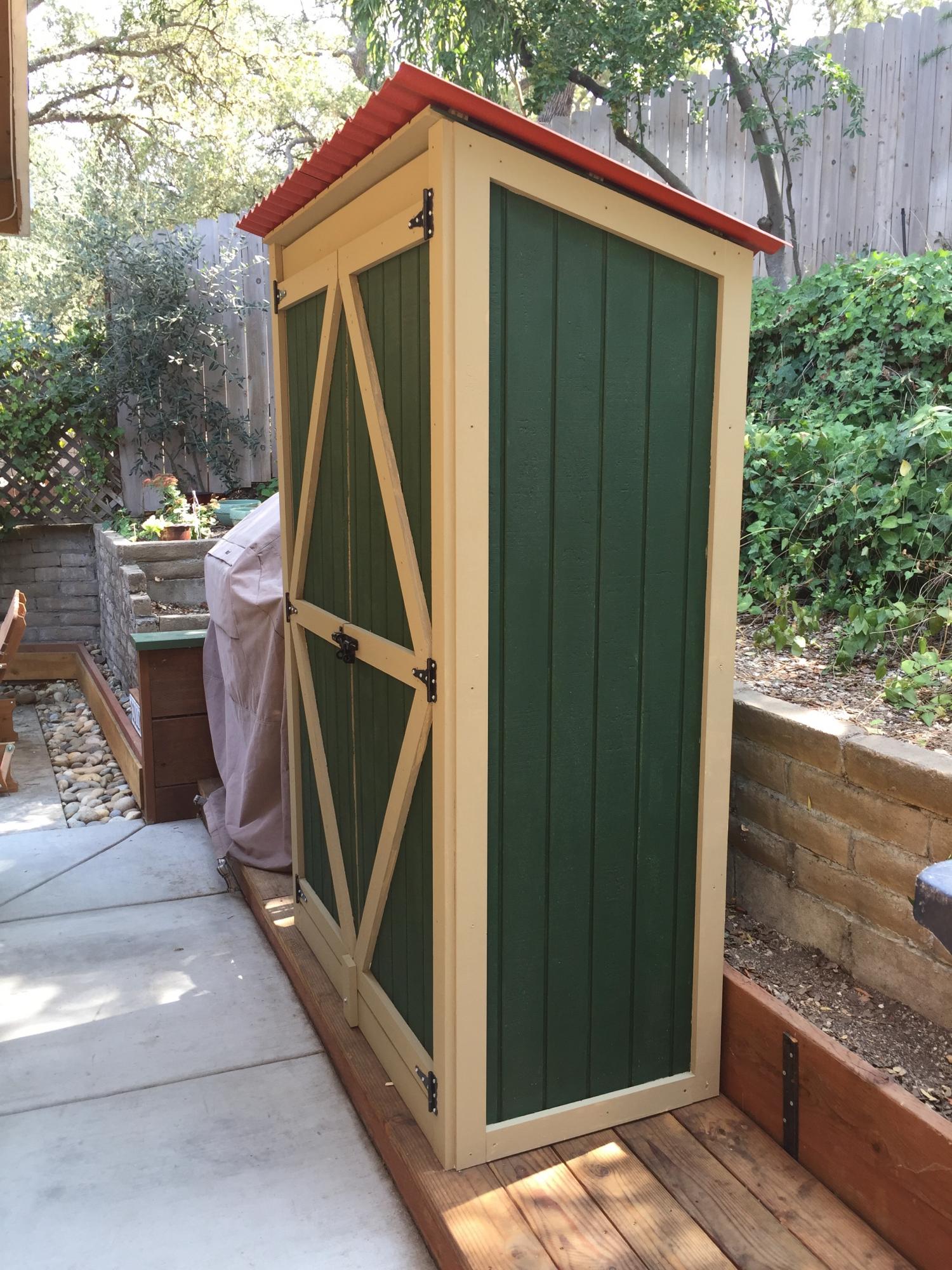 Garden Tool Shed Based On Plans For, Outdoor Tool Shed Plans