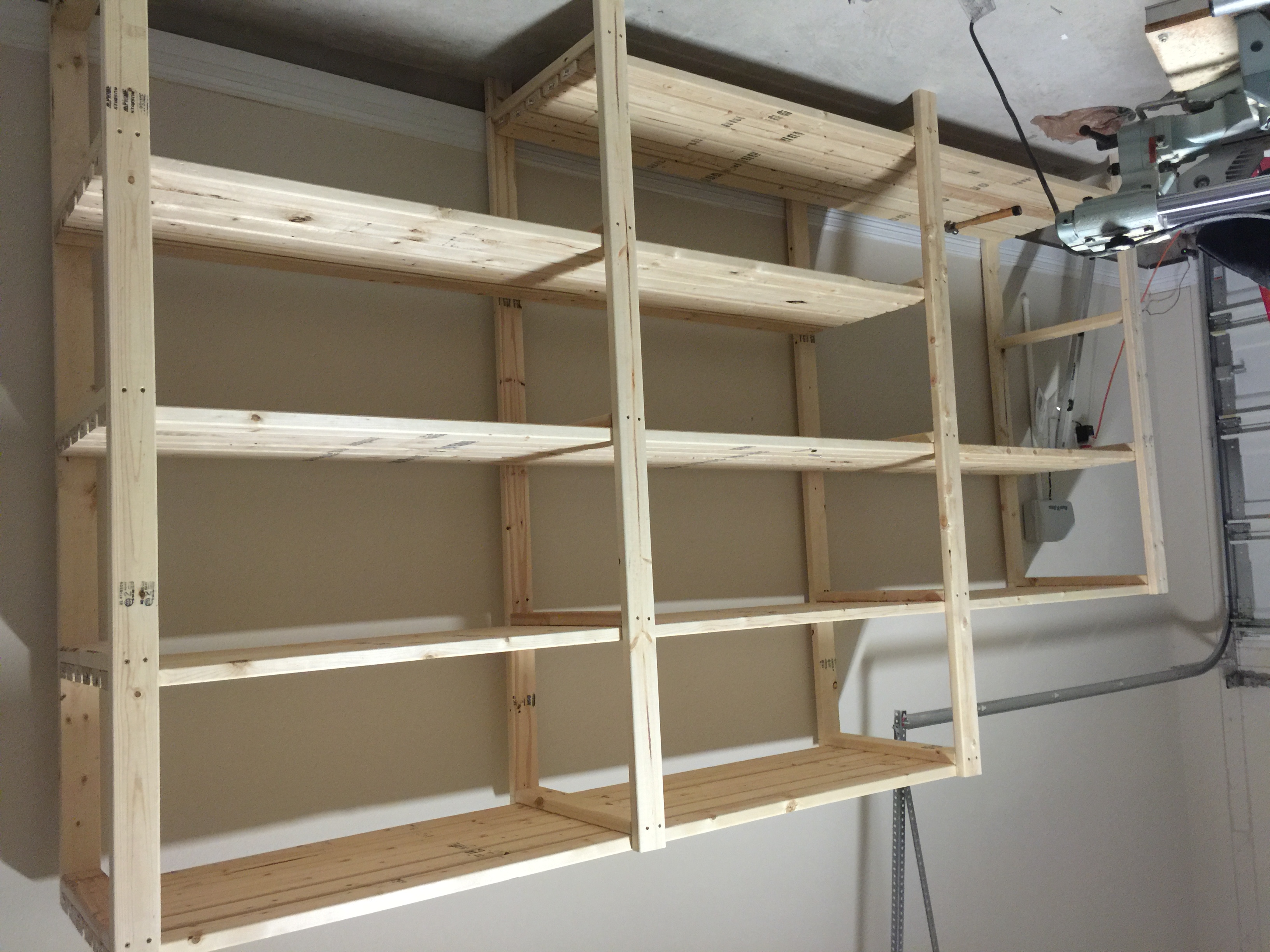 Diy Garage Storage Shelves Plans Diy Overhead Garage - vrogue.co