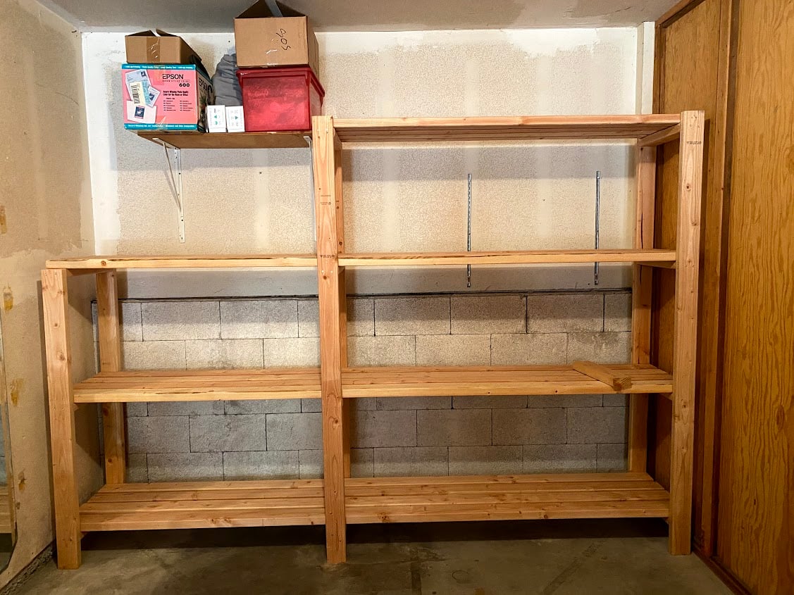 How to Make Basement Storage Shelf - Affordable & Functional