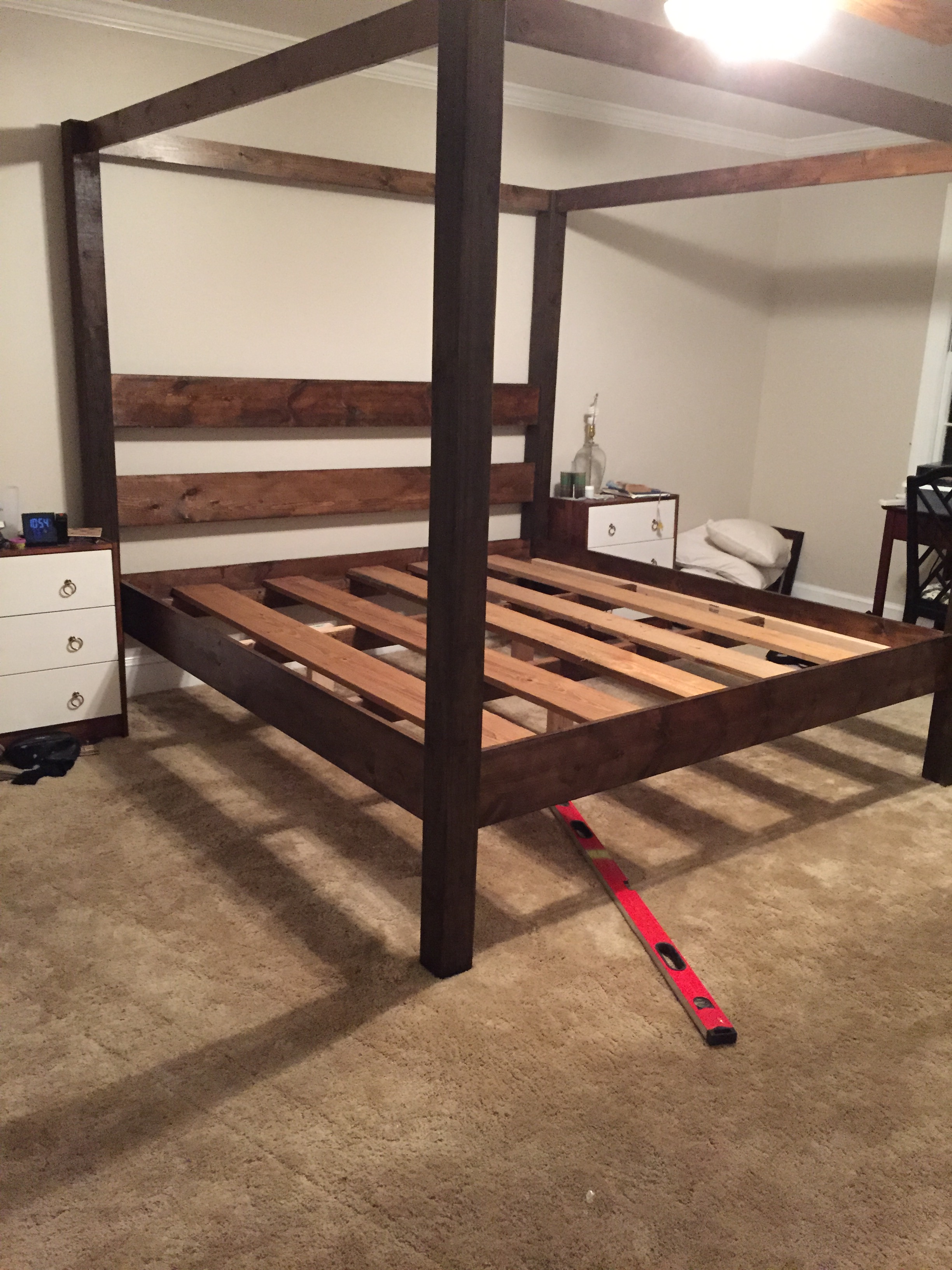 Diy Canopy Bed Frame Full : How to Build a DIY Canopy Bed Frame